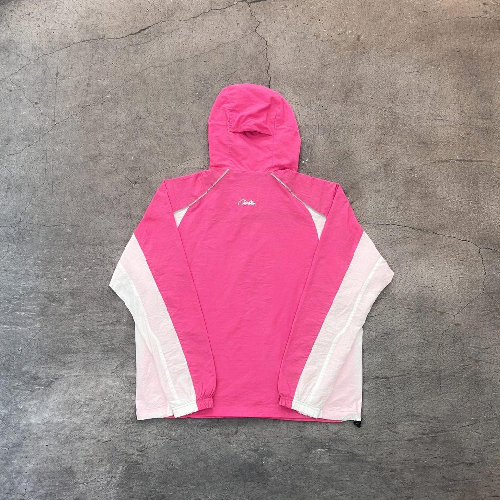 Cortiez Lightweight Panel Spring Windbreaker – Pink/White