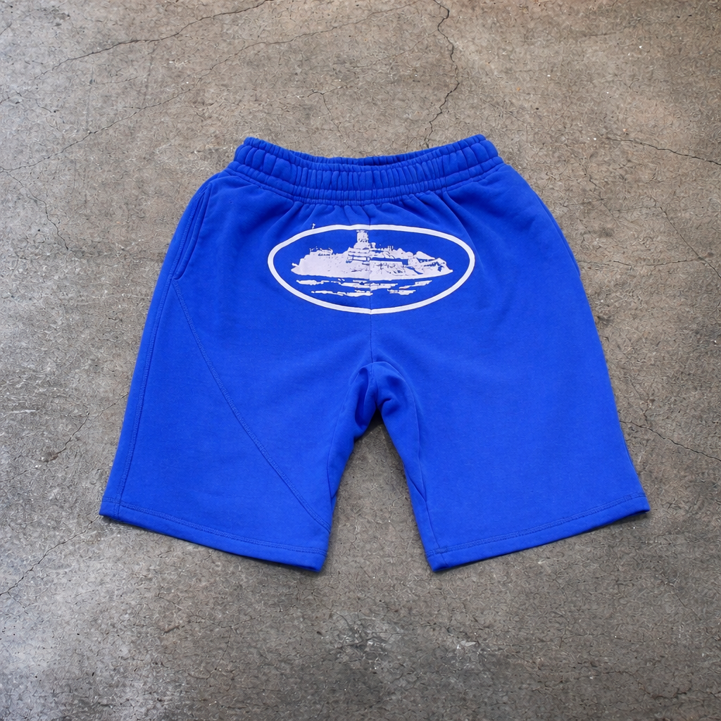 Corteiz OG Alcatraz Shorts – Blue