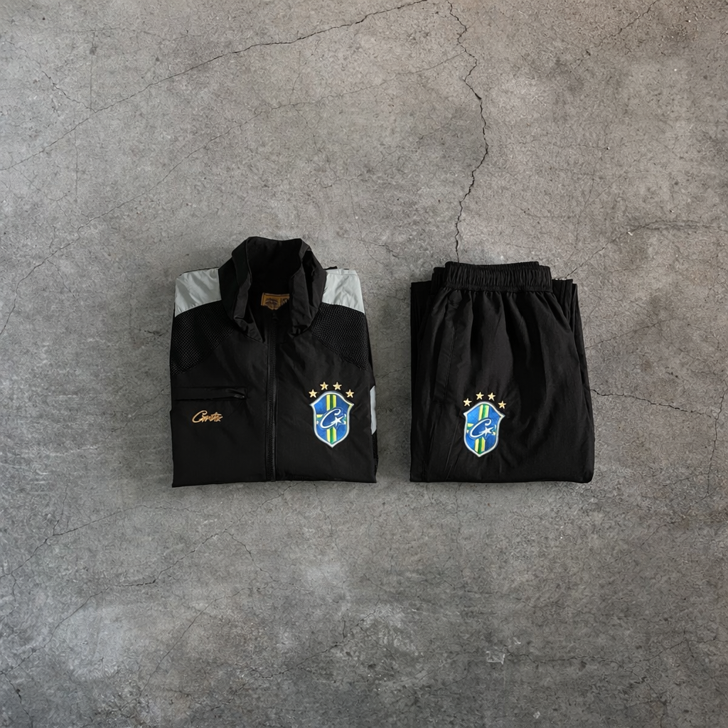Corteiz Brasil Olympic Shuku Set – Black