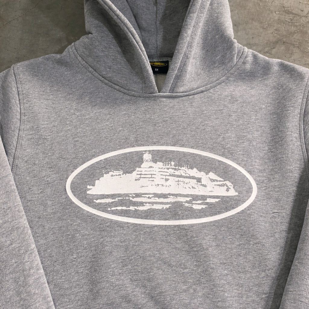 Corteiz Alcatraz Hoodie Tracksuit Set – Grey