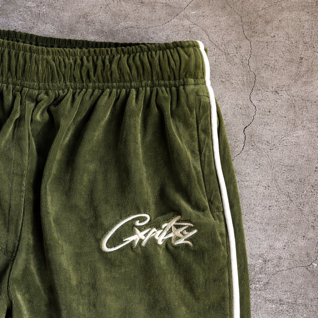 Corteiz VVS Velour Tracksuit – Green
