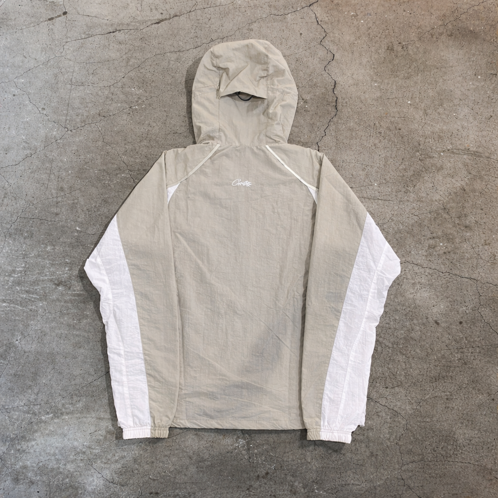 Cortiez Lightweight Panel Spring Windbreaker – Grey/White