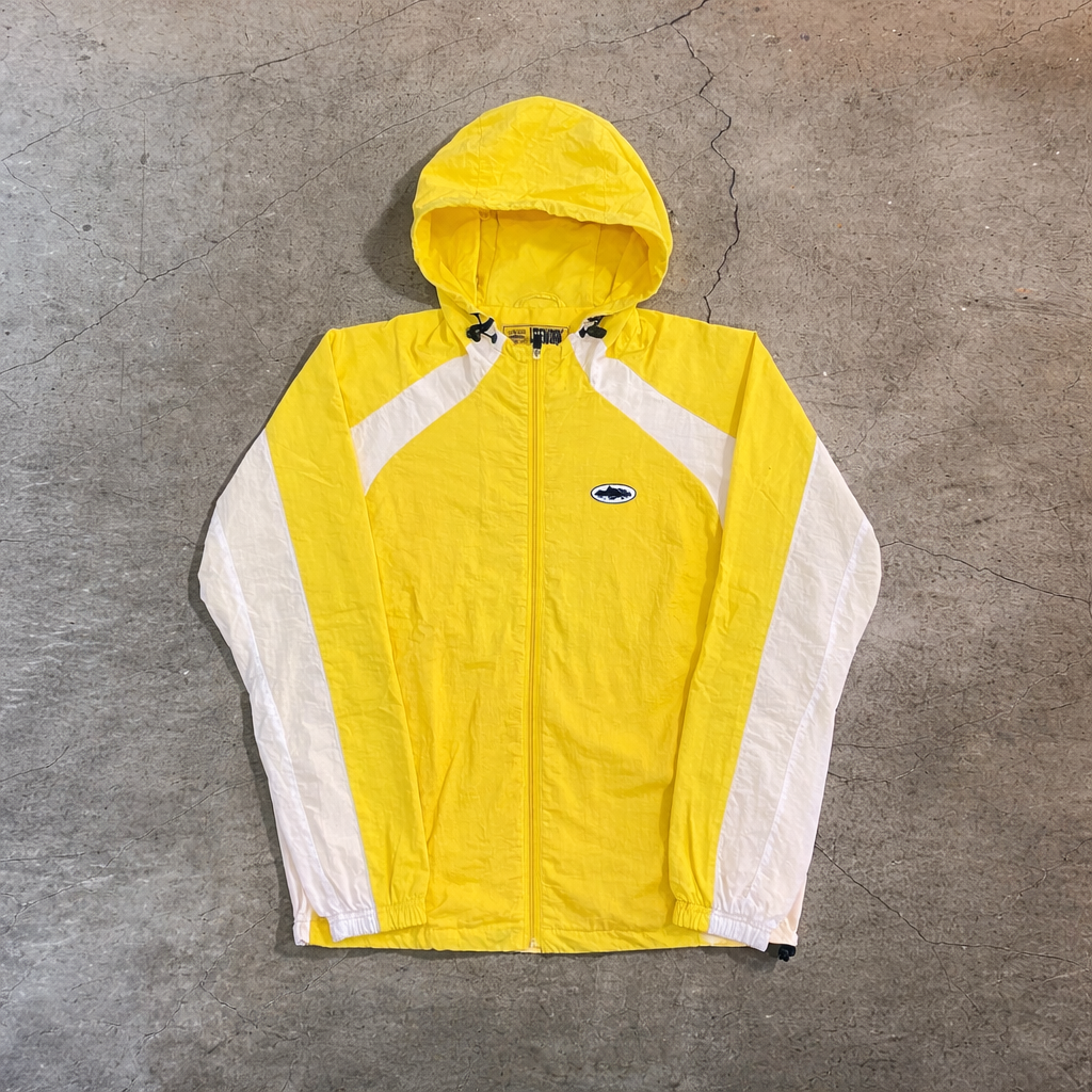 Cortiez Lightweight Panel Spring Windbreaker – Yellow/White