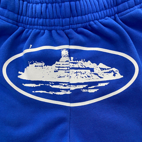 Corteiz OG Alcatraz Shorts – Blue